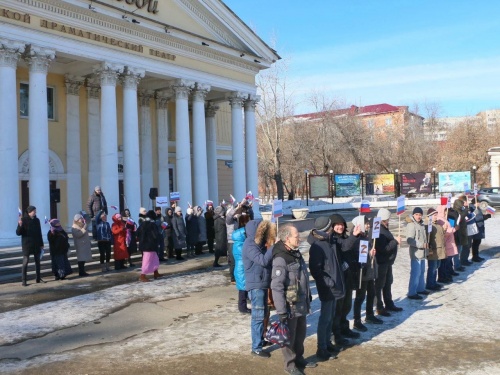 Сотрудники БУК г. Омска «ГДТ «Студия» Л. Ермолаевой» приняли участие во Всероссийской акции «Zа Мир»